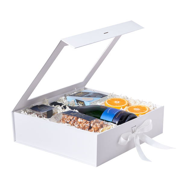 Fruit & Cheese Champagne Gift Box champagne gift baskets US