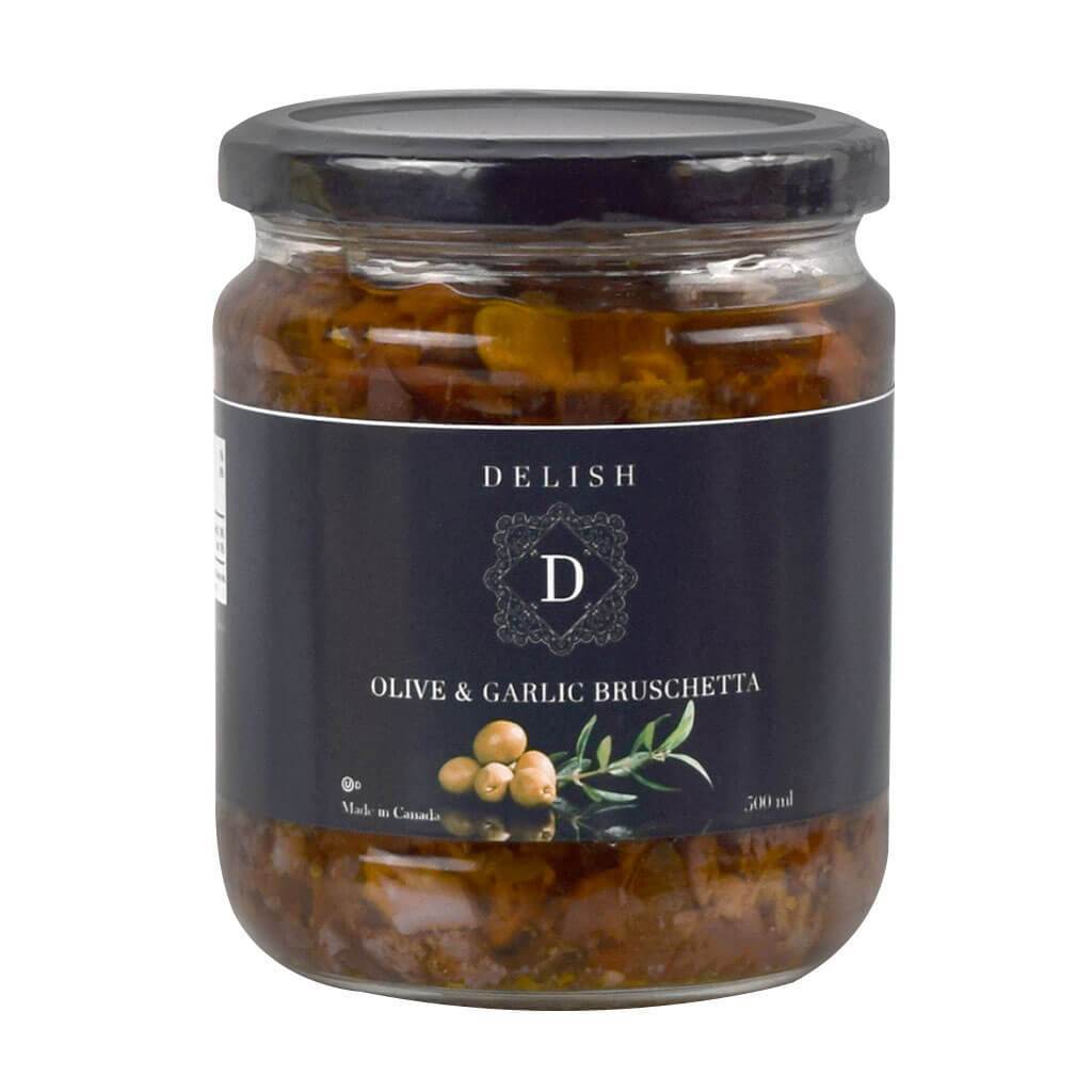 Delish Olive & Garlic Bruschetta