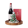 Christmas Tree & Holiday Wine Gift, wine gift, wine, christmas gift, christmas, holiday gift, holiday, chocolate gift, chocolate
