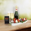 Chocolate, Strawberries & Champagne Gift Basket, gourmet gift baskets, champagne gift baskets, gift baskets