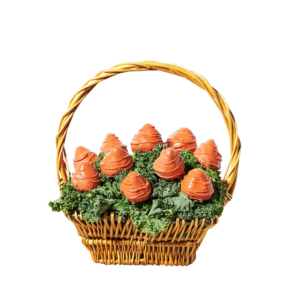 Delicate Chocolate Strawberry Gift Basket, chocolate covered strawberry gift, chocolate covered strawberry, chocolate gift, chocolate, fruit gift, fruit, easter gift, easter