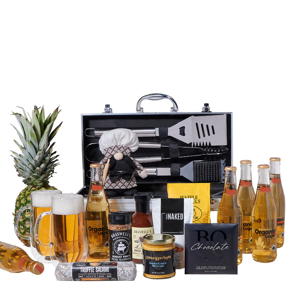The BBQ Essentials Beer Gift Set beer gift baskets Canada delivery Good 4 You Gift Baskets