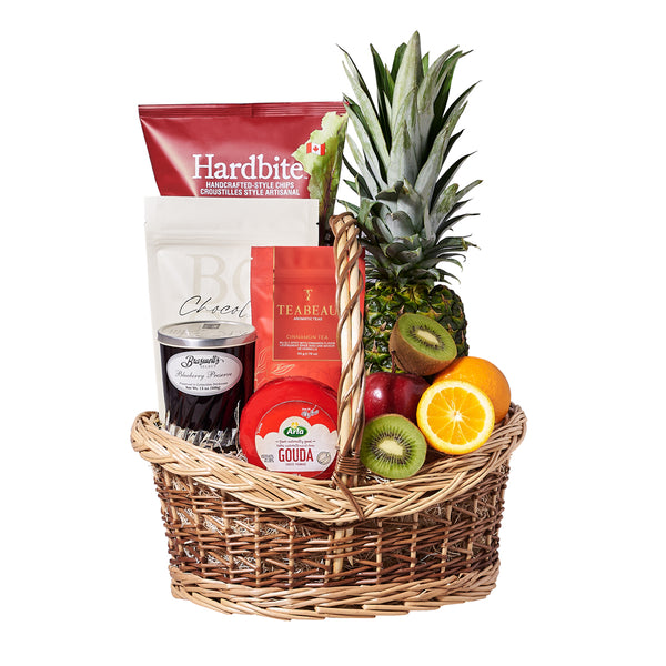 Sensational Tea & Fruit Gift Basket tea gift baskets Canada delivery Good 4 You Gift