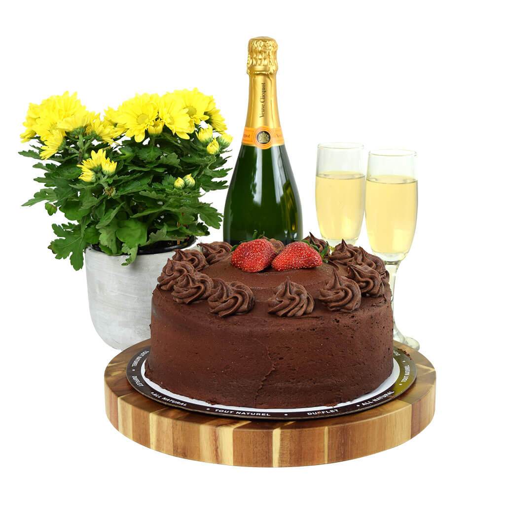 Let Them Eat Cake Champagne Gift