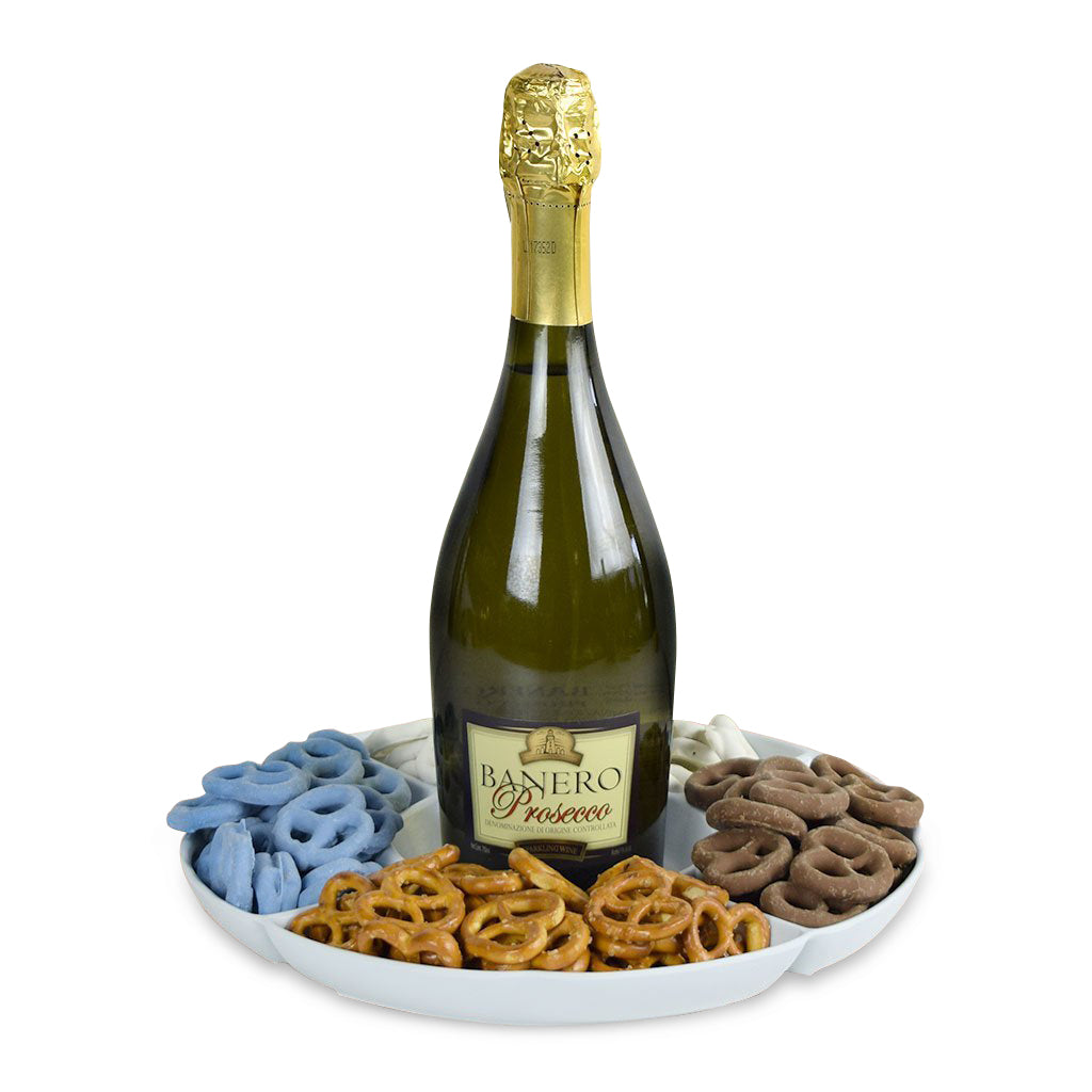 Pretzels At Play Champagne Gift Basket