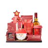 Santa’s Surefire Delight Gift Board with Liquor, christmas gift, christmas, holiday gift, holiday, gourmet gift, gourmet, liquor gift, liquor, tea gift, tea