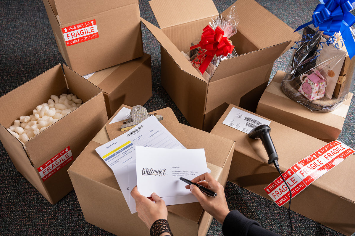 Healthy gift basket prepared for Canada-wide delivery
