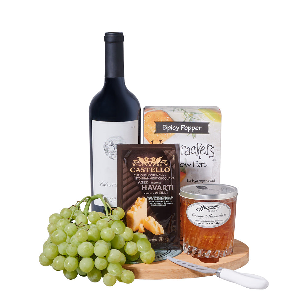 Wine &amp; Grapes Cheeseboard, wine gift, wine, gourmet gift, gourmet, cheeseboard gift, cheeseboard, cheese gift, cheese