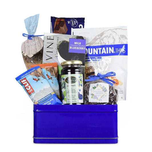 Bold In Blue Kosher Gift Basket
