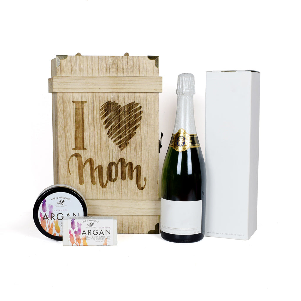 Cheers To Mom Champagne Crate