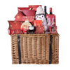 Christmas Wine & Penguin Gift Basket, christmas gift, christmas, holiday gift, holiday, gourmet gift, gourmet, chocolate gift, chocolate