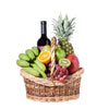 Wine & Fruit Kosher Gift Basket, wine gift, wine, gourmet gift, gourmet, fruit gift, fruit