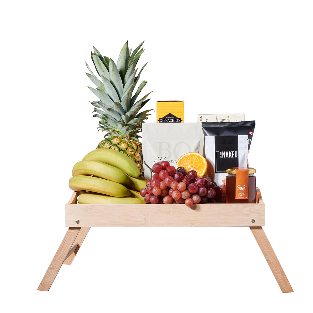 Gourmet Fruit &amp; Snack Bed Tray, gourmet gift, gourmet, fruit gift, fruit