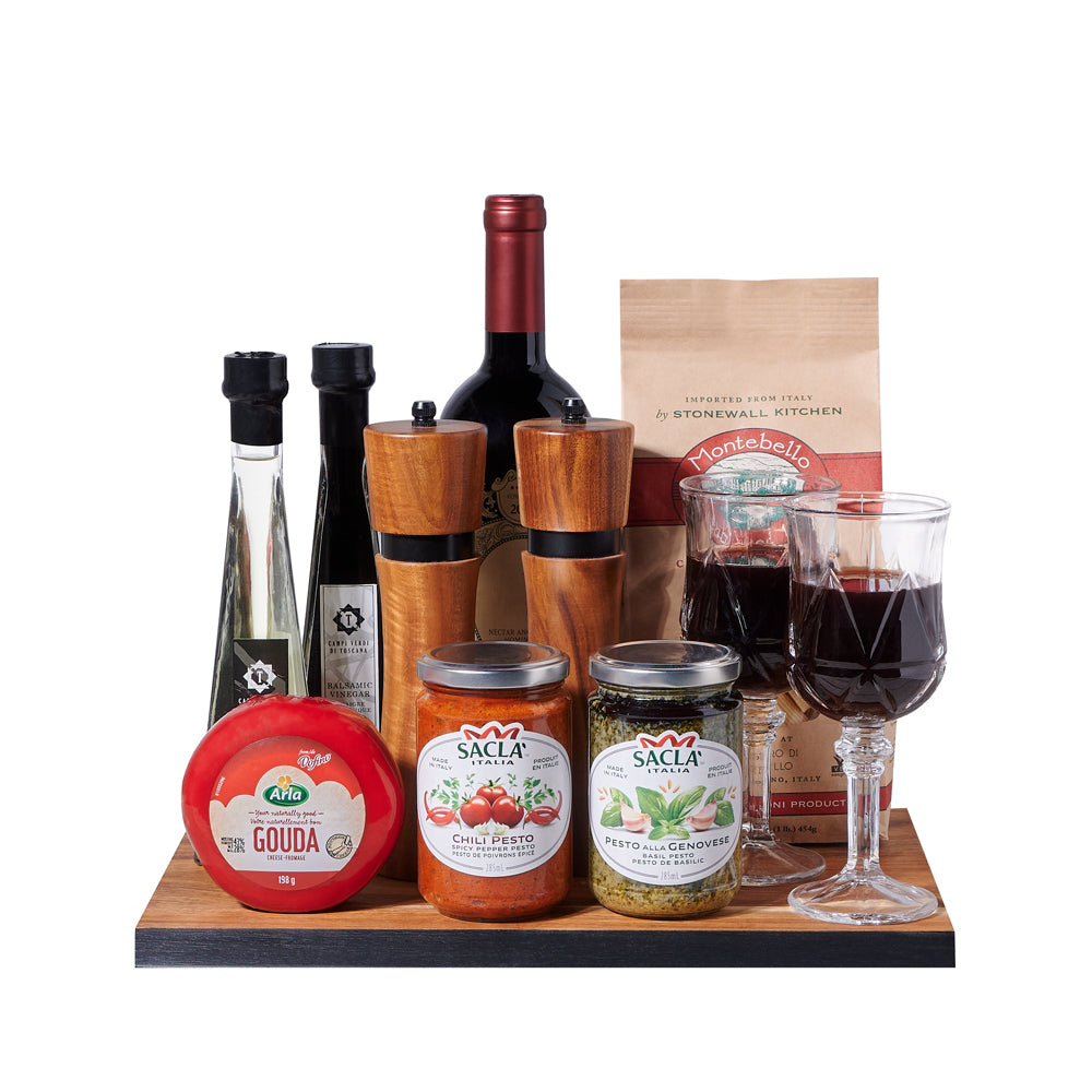 Clean &amp; Pristine Wine Gift, wine gift, wine, gourmet gift, gourmet, pasta gift, pasta, dinner gift, dinner
