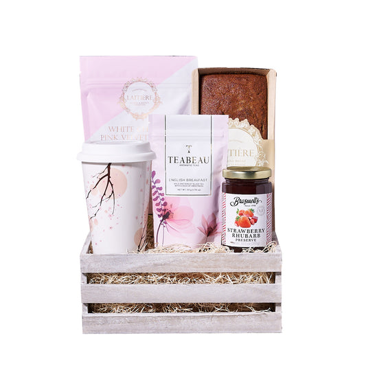 Tempting Tea For You Gift Basket, tea gift, tea, gourmet gift, gourmet, baked goods gift, baked goods