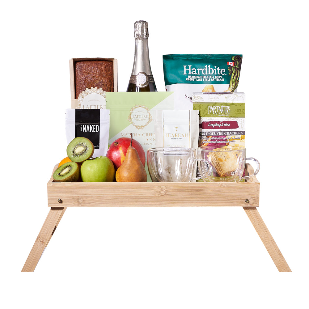 Mellow Champagne &amp; Gourmet Snack Gift, gourmet gift, gourmet, champagne gift, champagne, sparkling wine gift, sparkling wine, fruit gift, fruit