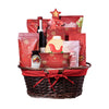 Gourmet Christmas Goodies Wine Gift Basket, Wine Gift Baskets, Gourmet Gift Baskets, Chocolate Gift Baskets, Xmas Gifts, Wine, Cookies, Pretzels, Chocolates, Jam, Popcorn, Chips, Christmas Gift Baskets, Canada Delivery