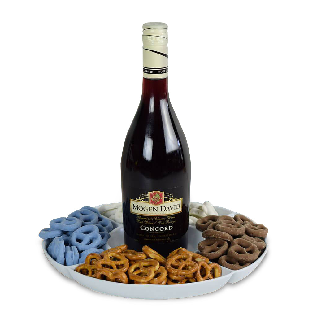 Pretzels At Play Wine Gift Basket