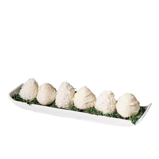 White Chocolate Strawberry Dish, chocolate covered strawberries gift, chocolate covered strawberries, fruit gift, fruit, chocolate gift, chocolate, gourmet gift, gourmet